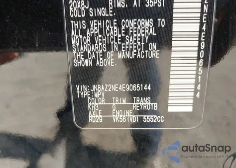 2014 Infiniti Qx80 from USA, damaged, VIN JN8AZ2NE4E9065144